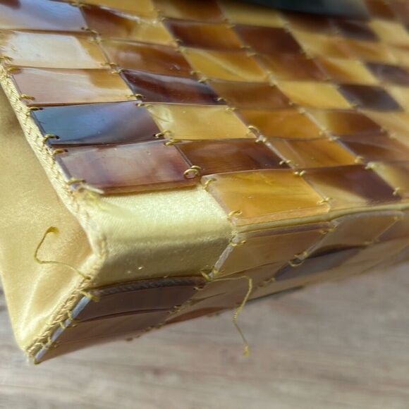 Vintage Shiraleah Vietnam 50s bake a light tortoiseshell loose site handbag as i - Picture 9 of 9